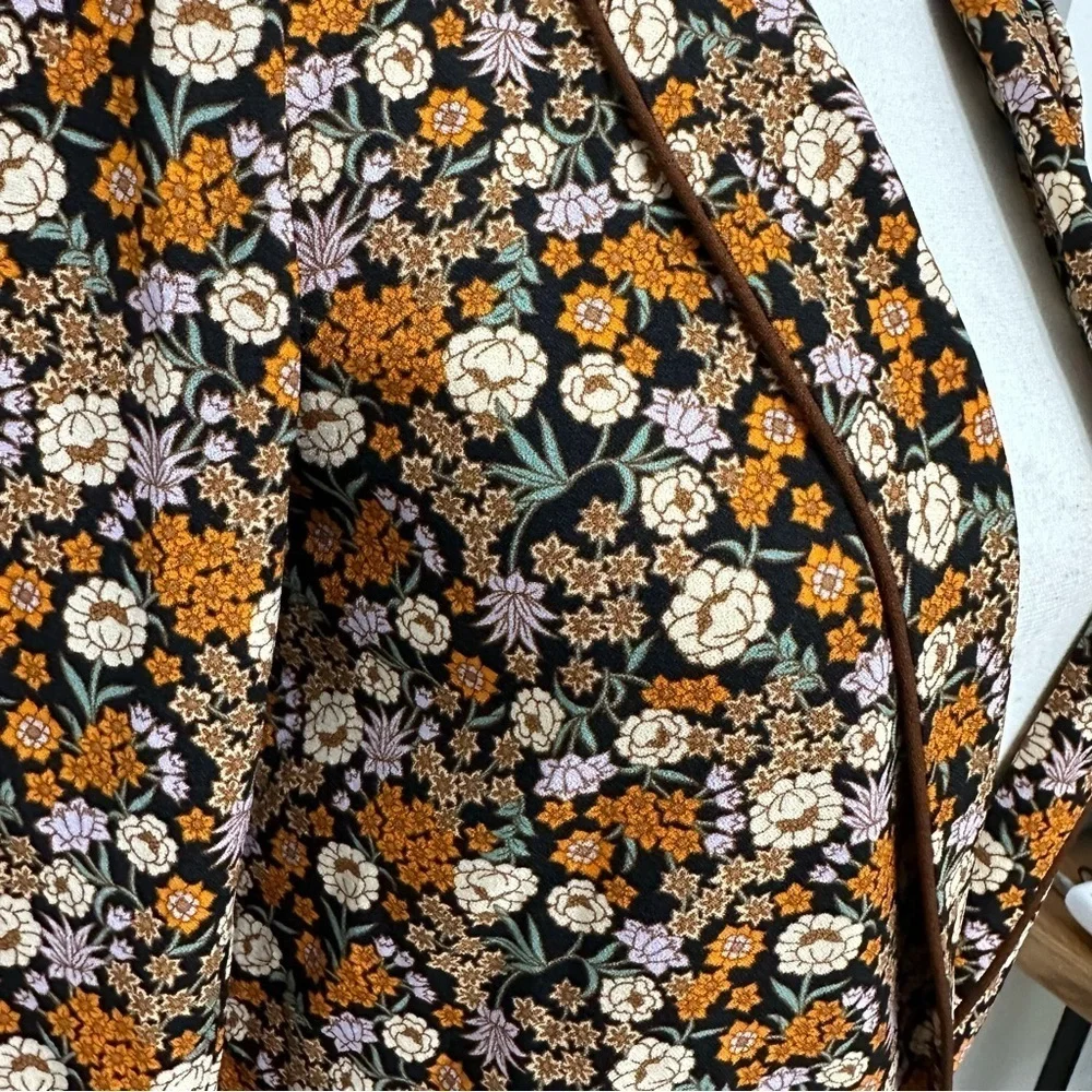 Scotch & Soda Floral Print Pyjama Blazer Multicolor Size XS Cottagecore NWOT